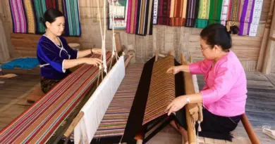 History and cultural context of Lao silk weaving: origins, ethnic influences, and traditional motifs