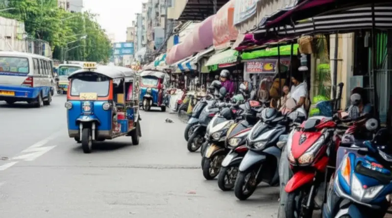 Navigating Cities and Towns: Tuk-Tuks, Songthaews, Motorbike Rentals, and Ride-Hailing Apps