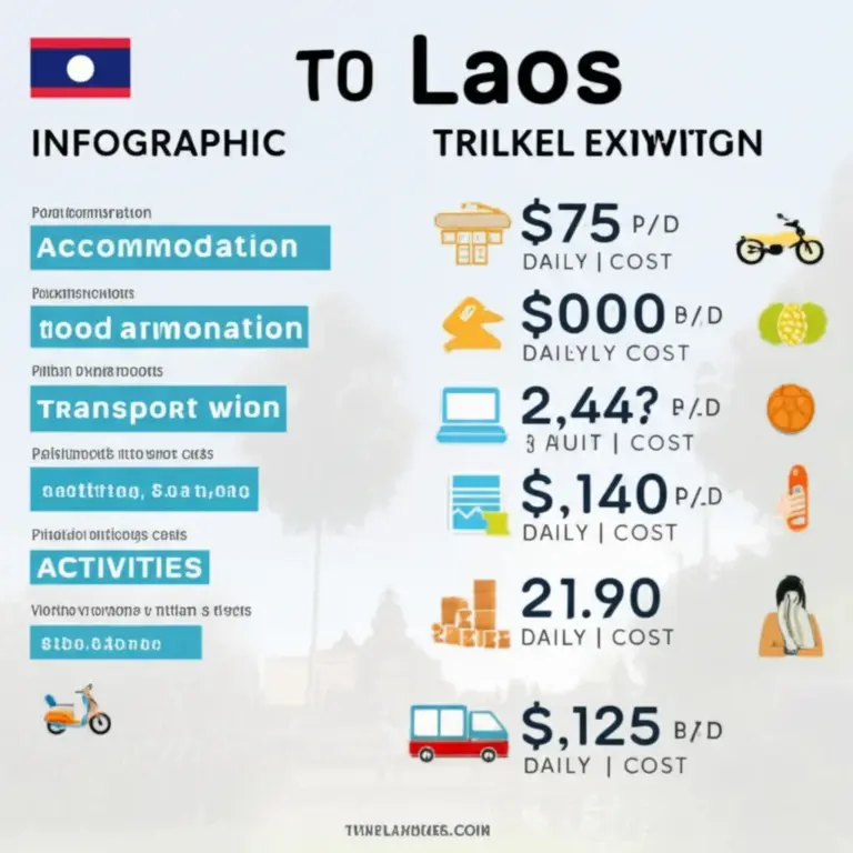 Overview of Typical Travel Expenses in Laos: Accommodation, Food, Transport, and Activities (Daily and Weekly Cost Estimates)
