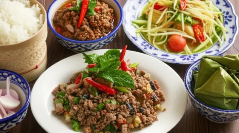 Top Must-Try Lao Dishes Explained: Lao Larb, Khao Niaw, Tam Mak Hoong, Mok Pa, and Regional Variations