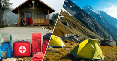 What to expect on multi-day treks — accommodation (homestays vs camps), food, local culture, and safety tips