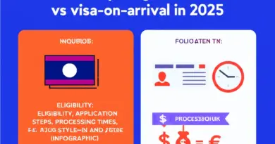 How to Choose Between Laos E-Visa and Visa on Arrival in 2025: Eligibility, Application Steps, Processing Times, and Fees