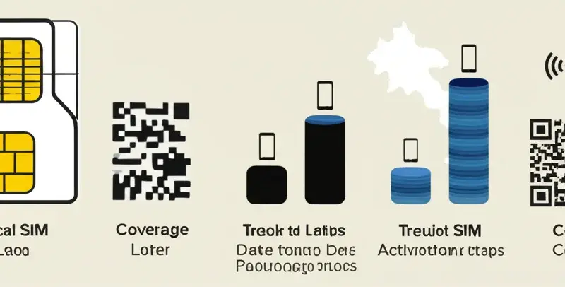How to Choose Between Local SIM, Tourist SIM, and eSIM in Laos — coverage, data packages, activation, and cost comparisons