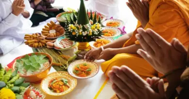 Step-by-step Baci ritual: preparations, tying of khene threads, prayers, and the sequence of blessings