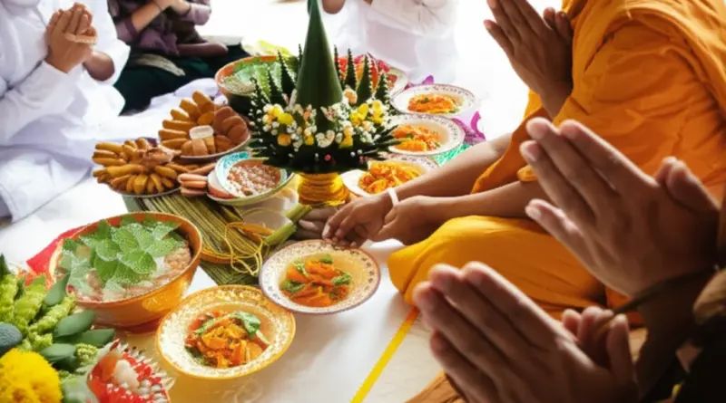 Step-by-step Baci ritual: preparations, tying of khene threads, prayers, and the sequence of blessings