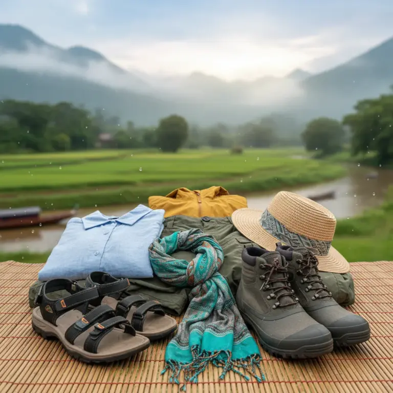 Essential Clothing and Footwear for Laos by Season: Layering, Fabrics, and Footwear Tips for Heat, Humidity, and Monsoon Conditions