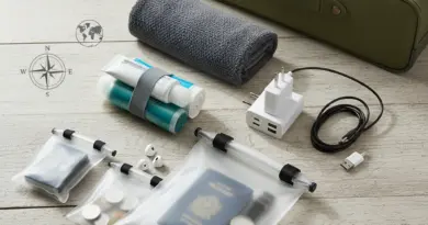 Toiletries, Tech, and Packing Hacks: Space-Saving Roll, Quick-Dry Towels, Power Adaptors, and Keeping Valuables Dry