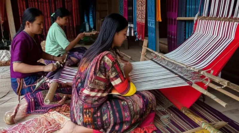 Traditional Weaving in Luang Prabang Villages: Techniques, Materials, and Meaning Behind Patterns (silk, cotton, ikat, Lao motifs)