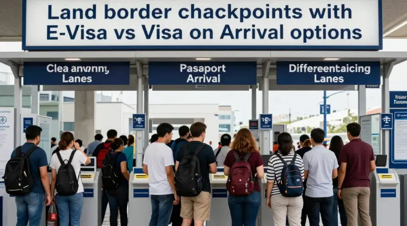 Border crossing points and regulations: which land borders accept e‑visas versus visa on arrival