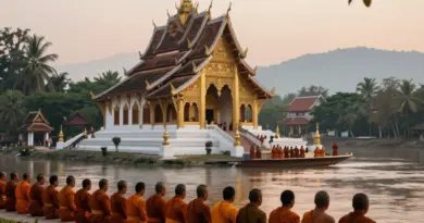 Day 1 — Explore Luang Prabang’s Top Temples: Morning Alms, Wat Xieng Thong & Cultural Tips for Visitors