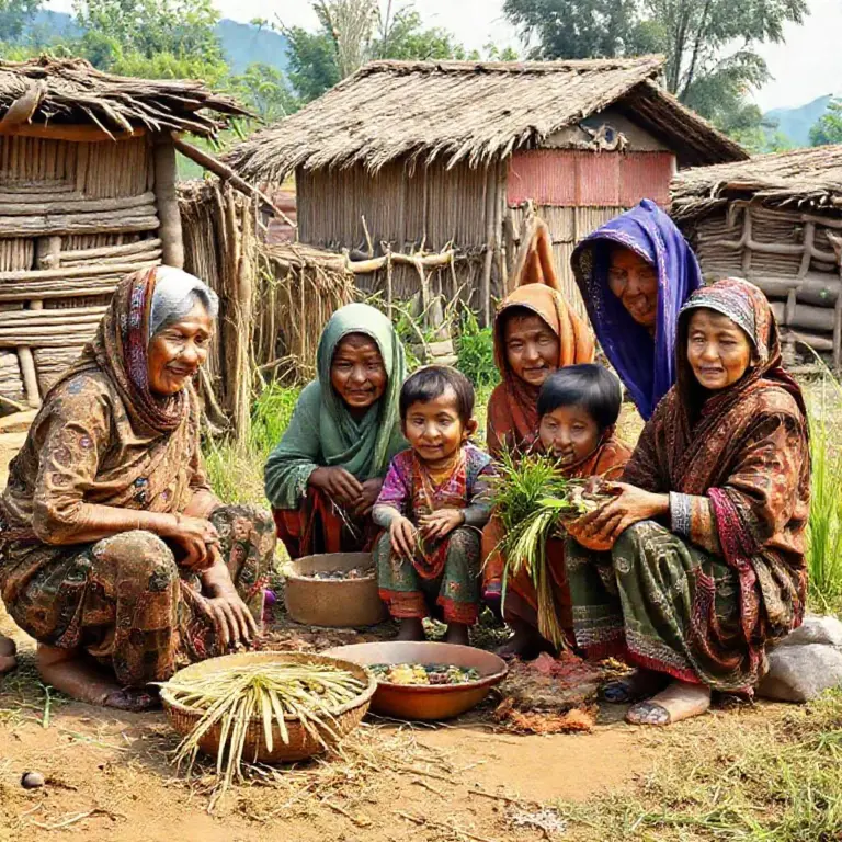 Everyday Village Life and Social Structure — family roles, kinship, community leadership, and seasonal rhythms of work and celebration