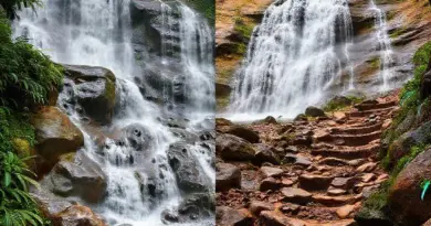 How seasonal weather affects waterfall flow, trekking conditions, and safety (rainy vs dry season)