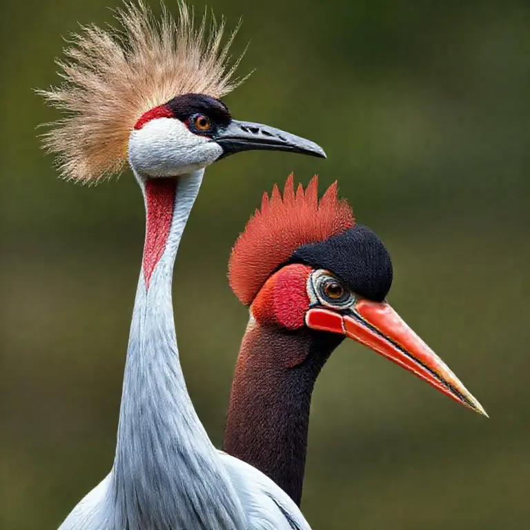 Iconic and Rare Birds You Might See — species list with identifying features and rarity status (e.g., Sarus Crane, Bengal Florican)