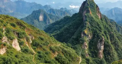Step-by-step trail routes and difficulty levels for Pha Daeng, Pha Kuang, and Phanoi (maps, distances, elevation, estimated times)