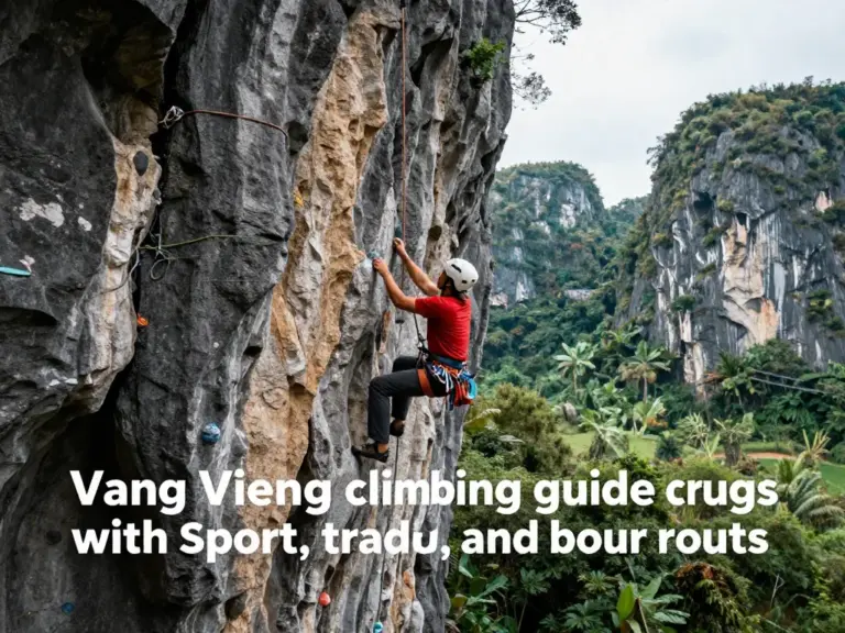 Top Crags and Route Grades in Vang Vieng: Where to Climb for Sport, Trad, and Bouldering