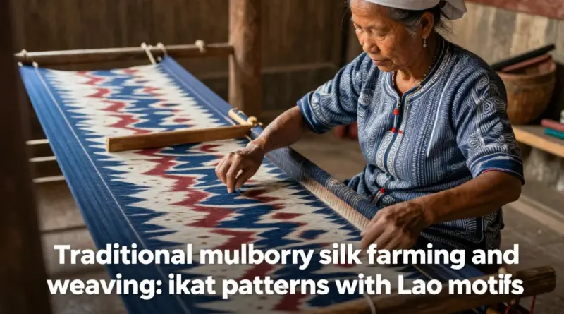 Traditional Techniques and Materials: From Mulberry Silk Farming to Ikat and Lao Motifs Explained