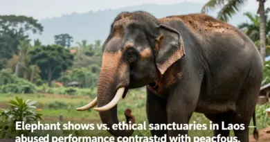 What makes elephant shows harmful and why sanctuaries are a better alternative for responsible tourism in Laos
