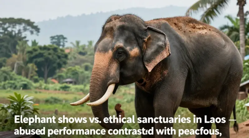 What makes elephant shows harmful and why sanctuaries are a better alternative for responsible tourism in Laos