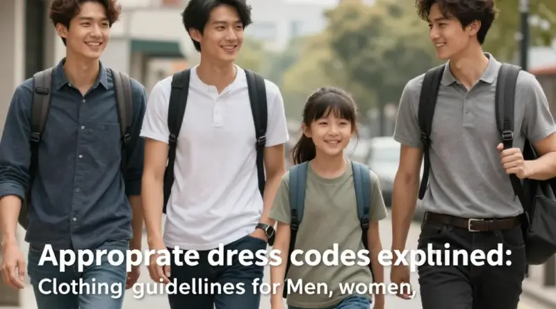 Appropriate Dress Codes Explained: Clothing Guidelines for Men, Women, and Children (Including Long-tail Tips for Hot Weather)
