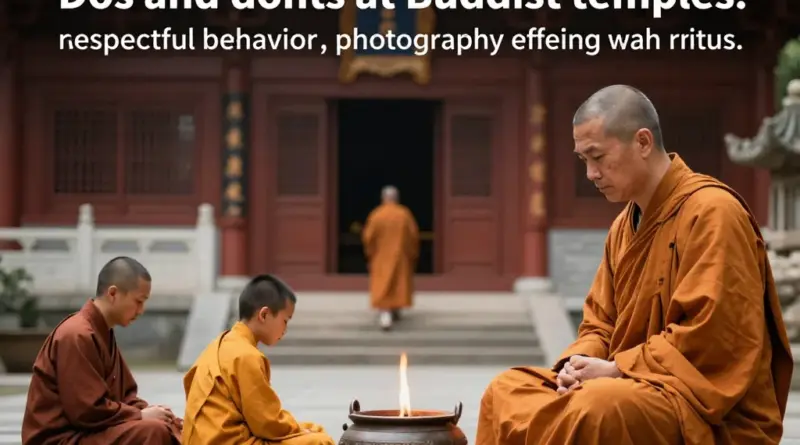 Behavioral Dos and Don’ts Inside and Around Temples: Photography, Offerings, and Interacting with Monks