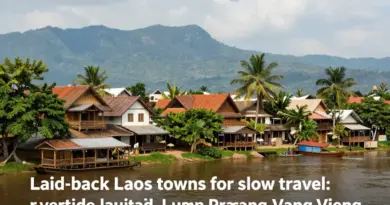Best Laos towns for lazy days: Vientiane, Luang Prabang, Vang Vieng — what each town offers for slow travel and riverside charm