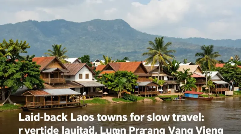 Best Laos towns for lazy days: Vientiane, Luang Prabang, Vang Vieng — what each town offers for slow travel and riverside charm
