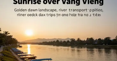Best Time to Start and How to Get There: Sunrise tips, transportation options to Vang Vieng, where to park or dock for a day trip, and choosing the right season for clear views and safety