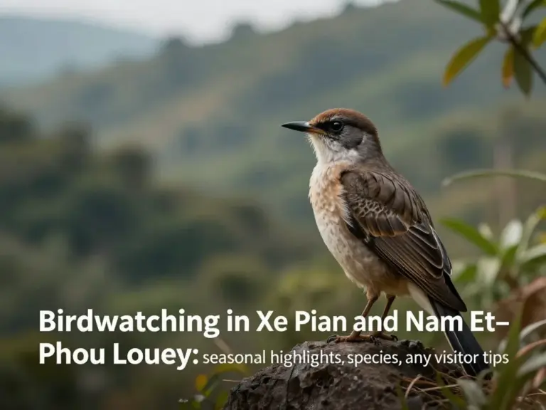 Birdwatching in Xe Pian and Nam Et–Phou Louey: Best Seasons, Top Species, and Practical Guides for Visitors