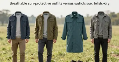 Clothing and Footwear Essentials for Dry Season vs Rainy Season (breathable fabrics, sun protection, waterproof footwear, quick-dry clothing)