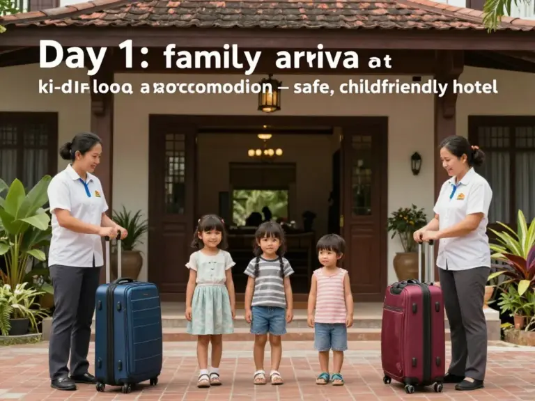 Day 1 — Arrival, Kid-Friendly Accommodation, and Safety Tips for Traveling in Laos with Children