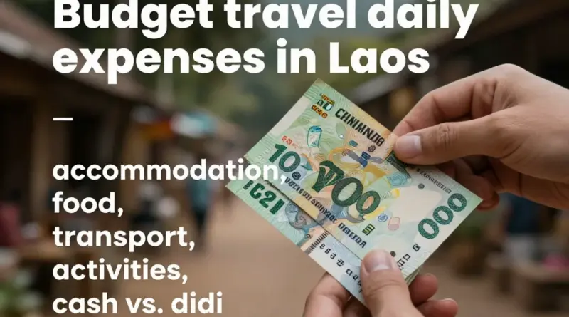 Estimated daily expenses in Laos: accommodation, food, transport, activities, and cash vs card tips for budget travelers