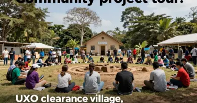 Exploring surrounding sites and community projects: UXO clearance villages, memorials, and cultural experiences