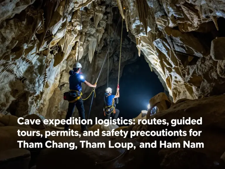 Getting to the Caves: Routes, Guided Tours, Permits, and Safety Precautions for Tham Chang, Tham Loup, and Tham Nam