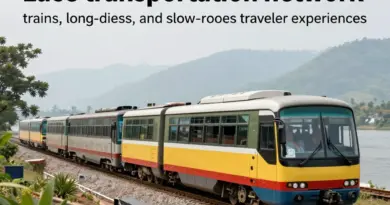 How Laos’ transport network works: routes, schedules, and what to expect on trains, long-distance buses, and slow boats