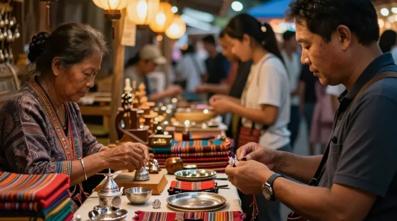 How to Identify Authentic Handicrafts and Fair Sellers at Lao Night Markets