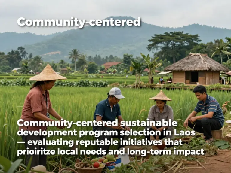 How to evaluate and choose reputable programs in Laos that prioritize community needs and sustainable impact