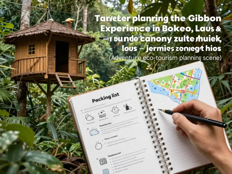 How to plan and book a Gibbon Experience: permits, best seasons, costs, packing list, and travel logistics to Bokeo, Laos