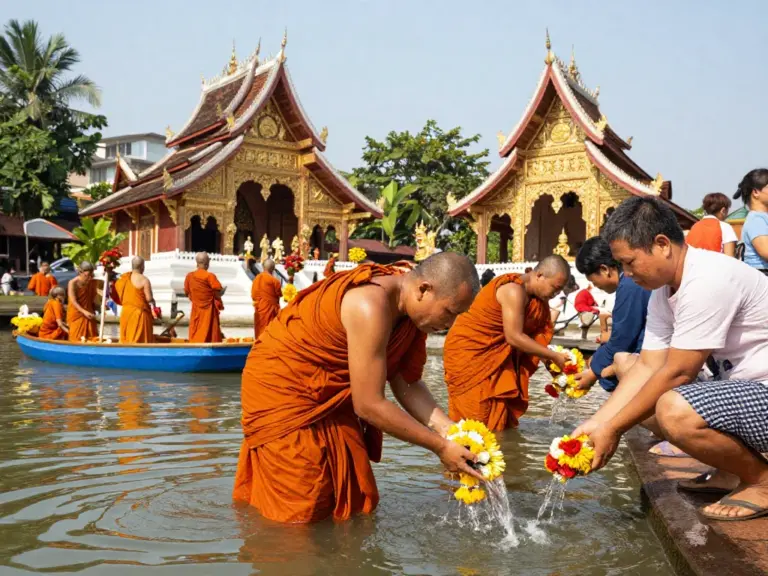 Lao New Year (Pi Mai) in Luang Prabang: Water Rituals, Parades, and How to Experience Them Authentically