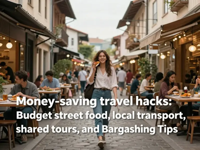 Money-saving hacks and budget-friendly alternatives: cheap eats, local transport, shared tours, and negotiating tips