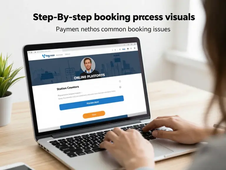 Step-by-step Booking Process: Online Platforms, Station Counters, Payment Methods, and Common Booking Issues