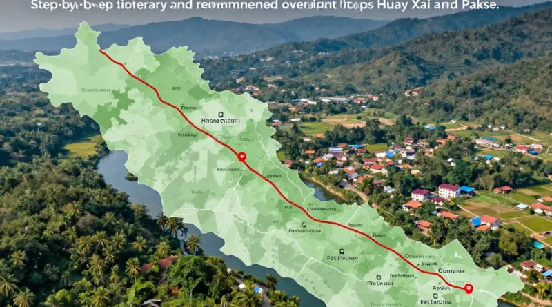 Step-by-step itinerary and recommended overnight stops: border crossings, towns, and must-see detours between Huay Xai and Pakse