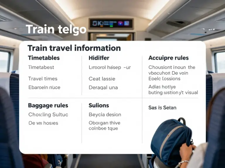 Timetables and Seat Types Explained: Train Schedules, Travel Times, Seat Classes, Baggage Rules, and How to Choose the Best Seat