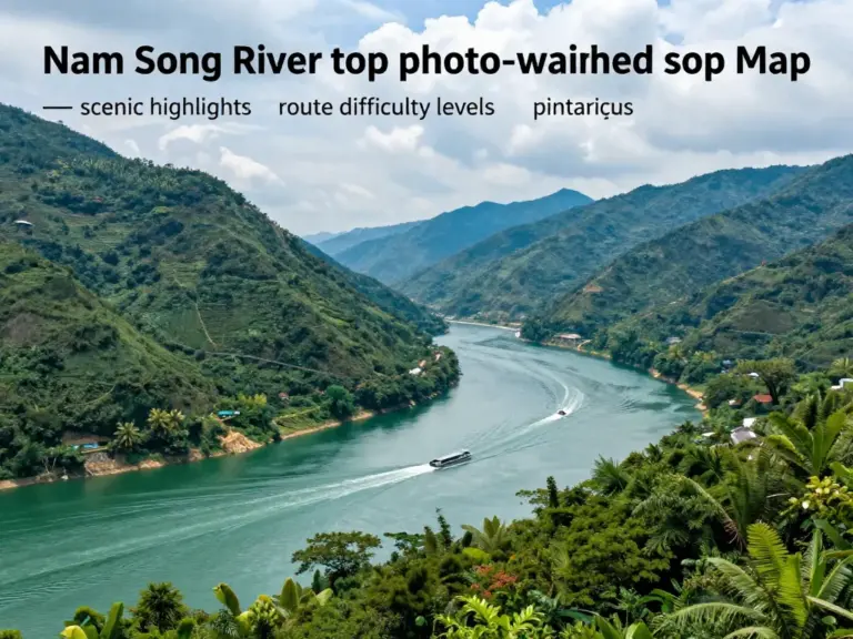Top Routes and Photo-Worthy Spots on the Nam Song: Map, Difficulty Levels, and Scenic Highlights