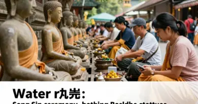 Water rituals explained: Song sin, bathing Buddha images, and respectful ways tourists can participate