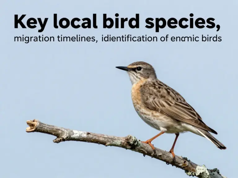What to Expect: Key Bird Species, Migration Timetables, and How to Identify Local Endemics