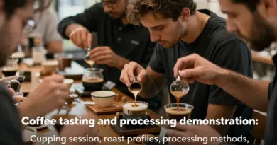 What to expect on a tasting and processing demonstration — cupping, roast profiles, processing methods, and how to taste like a pro