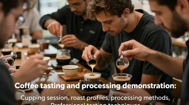 What to expect on a tasting and processing demonstration — cupping, roast profiles, processing methods, and how to taste like a pro