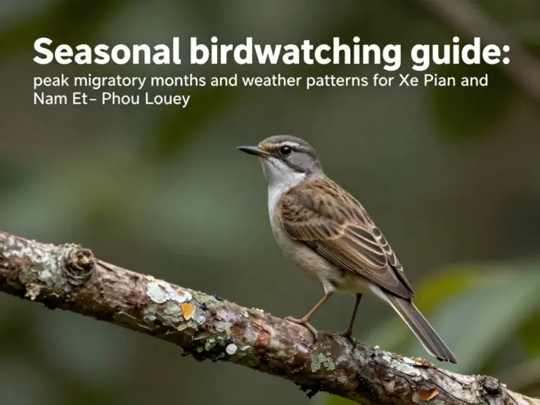 When to Visit: Seasonal Patterns, Peak Birding Months, and Weather Considerations for Xe Pian and Nam Et–Phou Louey