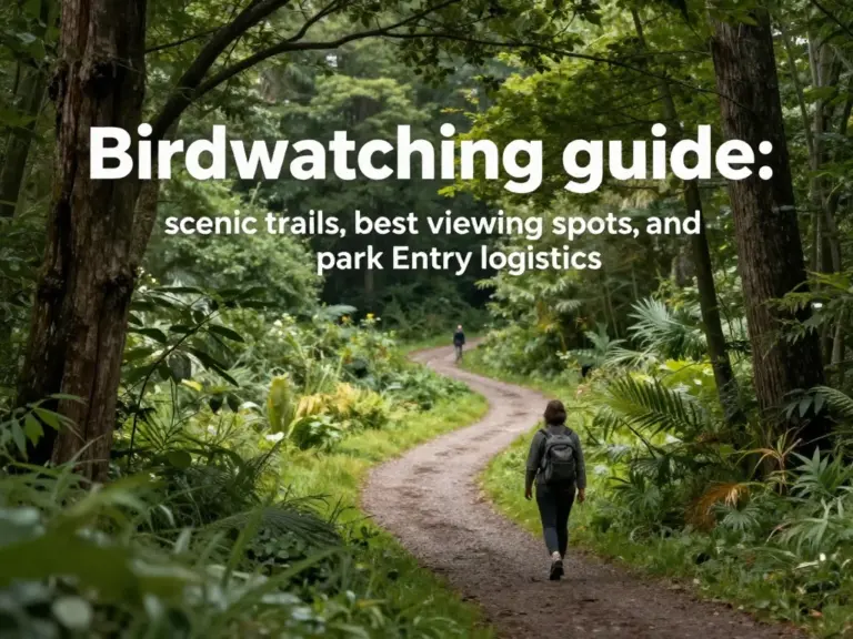 Where to Go: Best Trails, Viewing Spots, and Park Entry Logistics for Birdwatchers