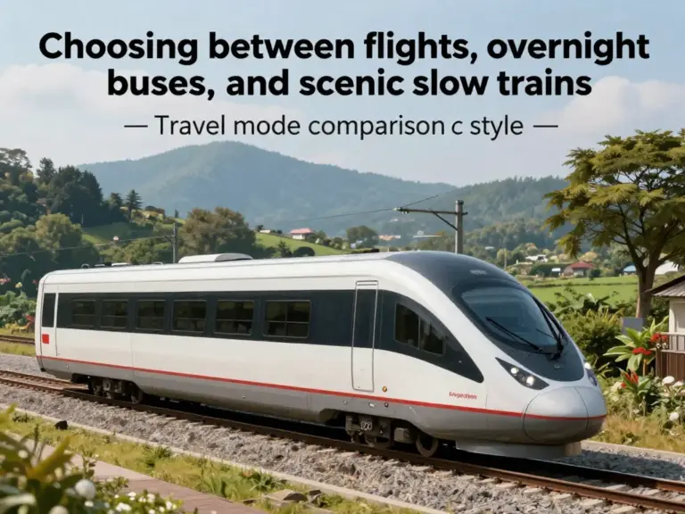 Choosing Between Flights, Buses, and Trains: When to Fly vs. Overnight Bus vs. Slow Travel by Rail